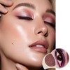 Shimmer Rose Red Single Eyeshadow, Pressed Powder Smoky Eyeshadows, Metallic