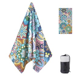 ROLJZTY Oversized Beach Towel 36 x 72 in - Terry Beach Towels Soft Microfiber Pool Swim Towels for Adult, Quick Dry Beach Towel, Beach Blanket Bath Shower Towel