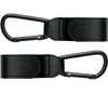 2pcs Black Carabiner Clips - Heavy Duty Buggy Clips Hook