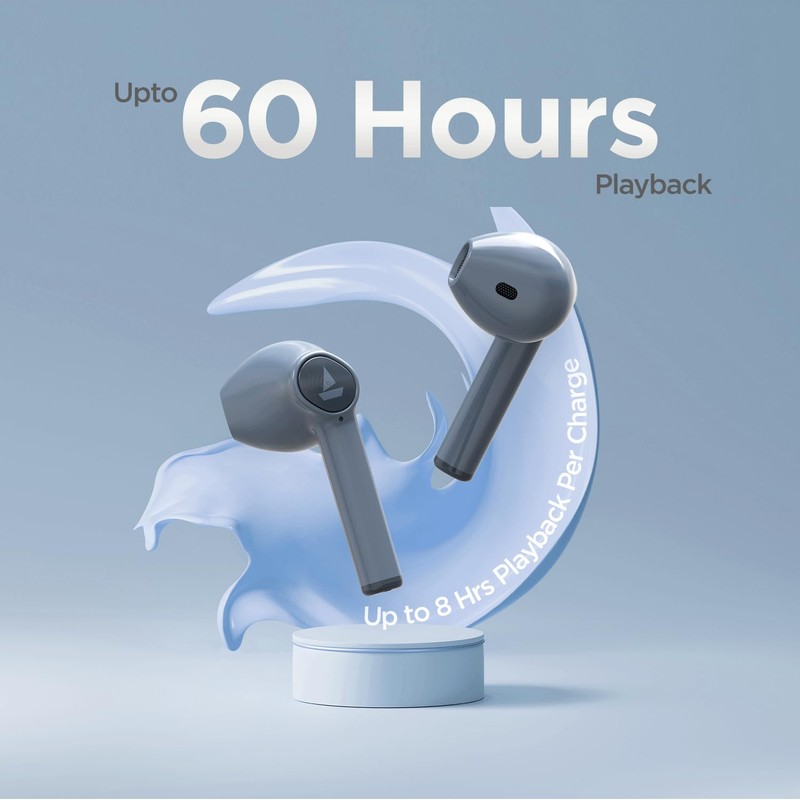 BoAt Audífonos Inalámbricos AIRDOPES 131 in-Ear TWS 60horas (Azul)