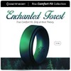 Knot Theory Enchanted Green Silicone Ring for Men - Sophisticated