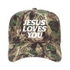 Jesus Loves You Camo Unisex Trucker Hat - Color: White