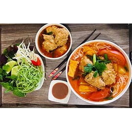 1 pack of 10 tubes - Bot Mau Gach Tom- Made In Viet Nam - Mau Bun Rieu - Canh Bun