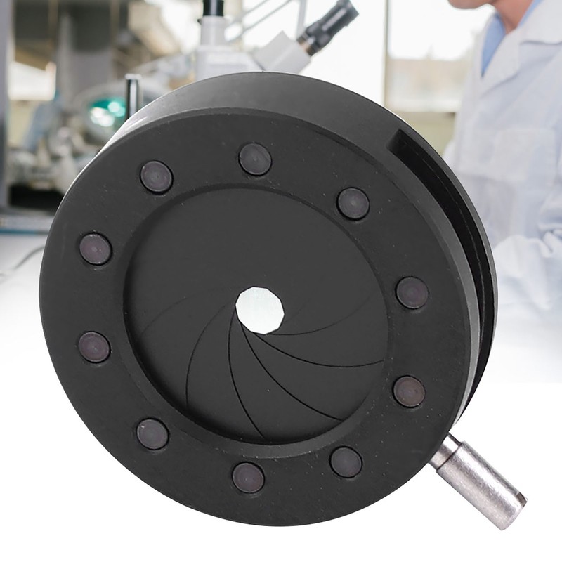 Microscope Iris Adapter Aperture Adjustable Lens Optical Diaphragm for MicroscopeSK12