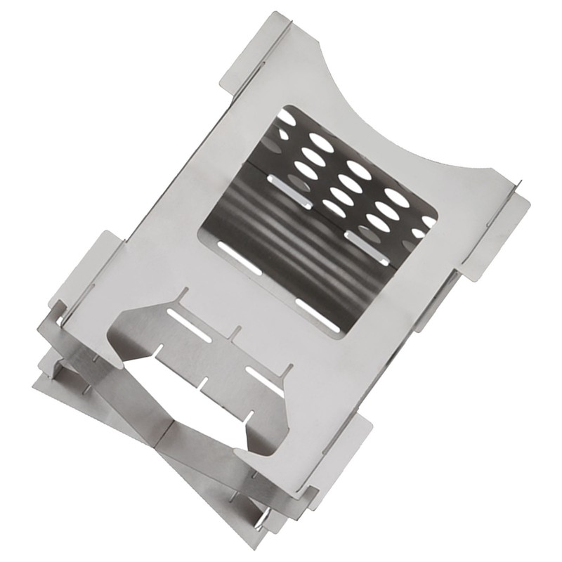 Portable Stainless Steel Folding Wood Burning Stove Mini Cooker for