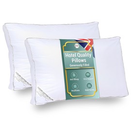 Rohi Luxury Box Pillows 2 Pack Hotel Quality with Extra Adjustable Filling – Pillows for Neck and Shoulder Pain Anti Allergy Down Alternative Filling – Perfect for Side & Back Sleepers Pillow(45x70cm)