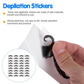 Healeved Nose Wax Kit 50pcs Nose Hair Removal Waxing Mustache Protectors Mustache Guard Sticker for Men