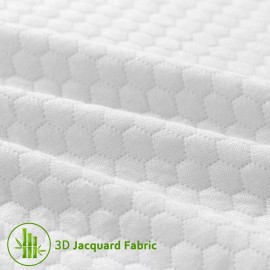 Moonsea Twin Size Memory Foam Mattress Topper Cover, 1-2 Inch Zippered Remova...