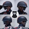 VCOROS Half Helmet Motorcycle DOT Approved Open Face Helmet F-07