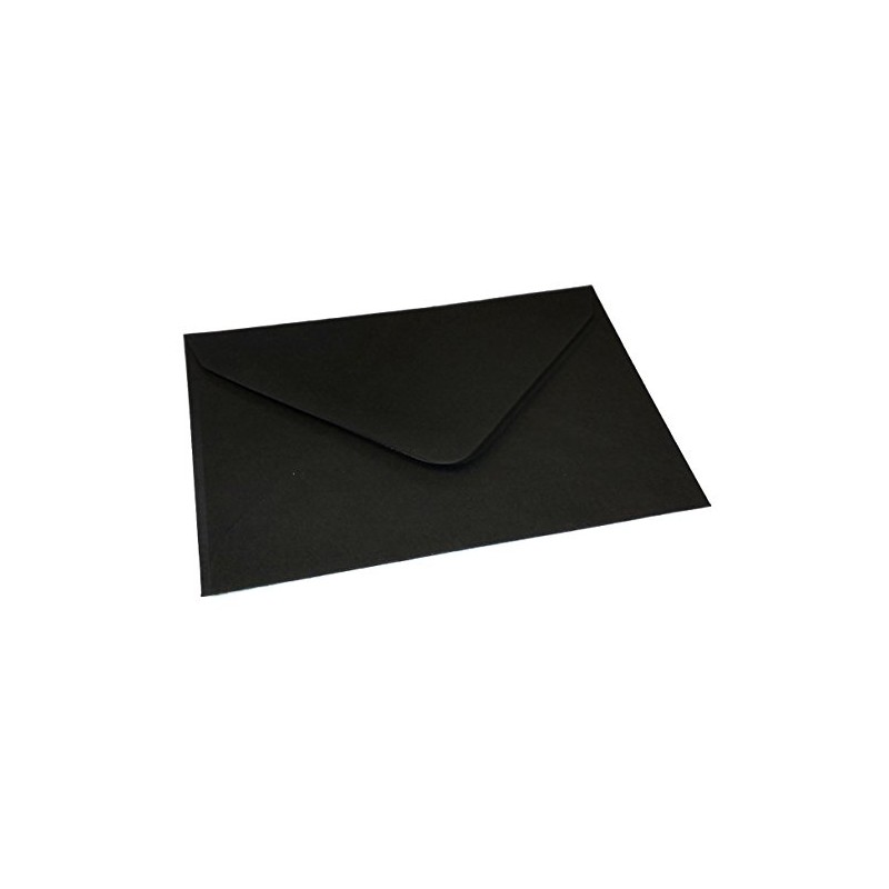 25 Black C6 Greeting Card Envelopes - 100gsm