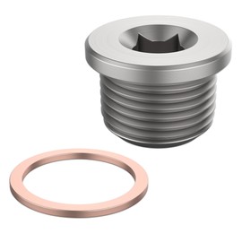 MACHSWON Car Oxygen Sensor with Copper Washer M18 x 1.5 - Universal Fit with Inner Hex Head Plug Standard