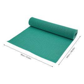 2.95 ft x16.4 ft PVC Drainage Non Slip Mat Roll Bathroom Pool Floor Mat Mesh Big Hollow Door Mat Roll for Swimming Pool Shower Room Indoor Outdoor (Green)