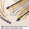 GOLDCHIC JEWELRY Gold Initial A Necklace For Rapper, A-Z Letter