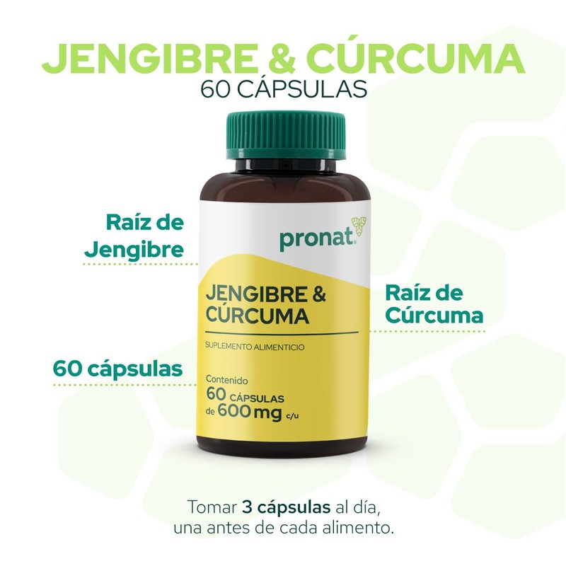 Pronat | Jengibre & Cúrcuma 60 Cápsulas