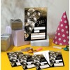 Dskly Surprise Birthday Invitations For Girls Boys, Gold Foil Balloons