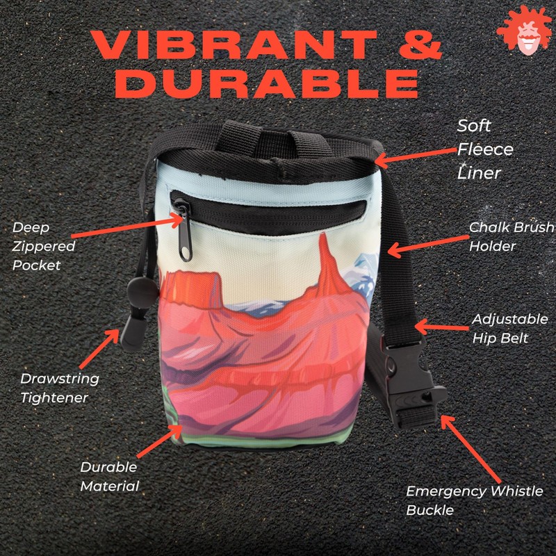 Gnarly Dood | Chalk Bag for Outdoor & Gym Rock