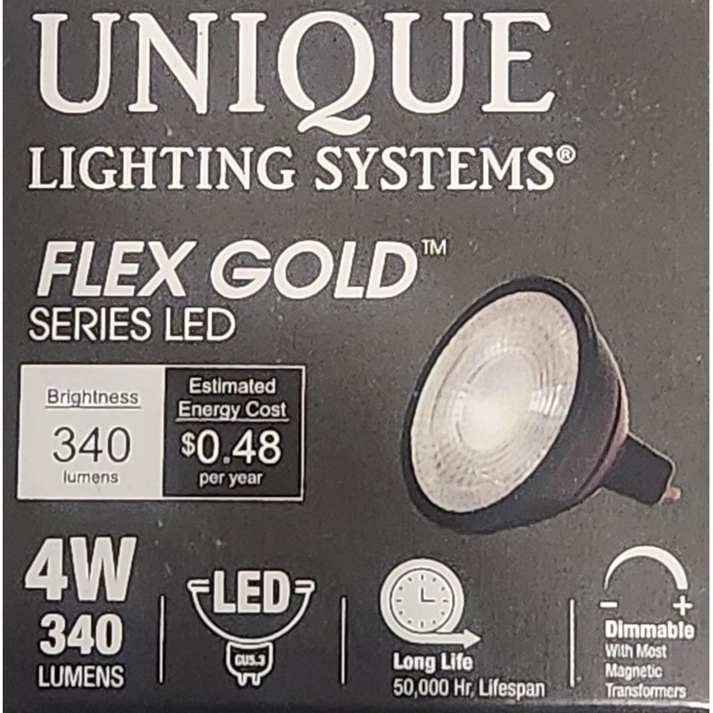 Unique Lighting Systems - LED-E4W-DM6FL27K MR16 Flex Gold™ Eco