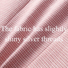 TRONSTORE Women's Suit 2 Piece Set Buiness Pants Suit for Women Pinstripe Houndstooth Blazer Pink XL