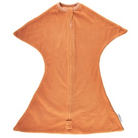 SleepingBaby Zipadee-Zip Transition Swaddle - Fleece Baby Swaddling Blanket with Zipper - Spice, Small (4-8 Month)