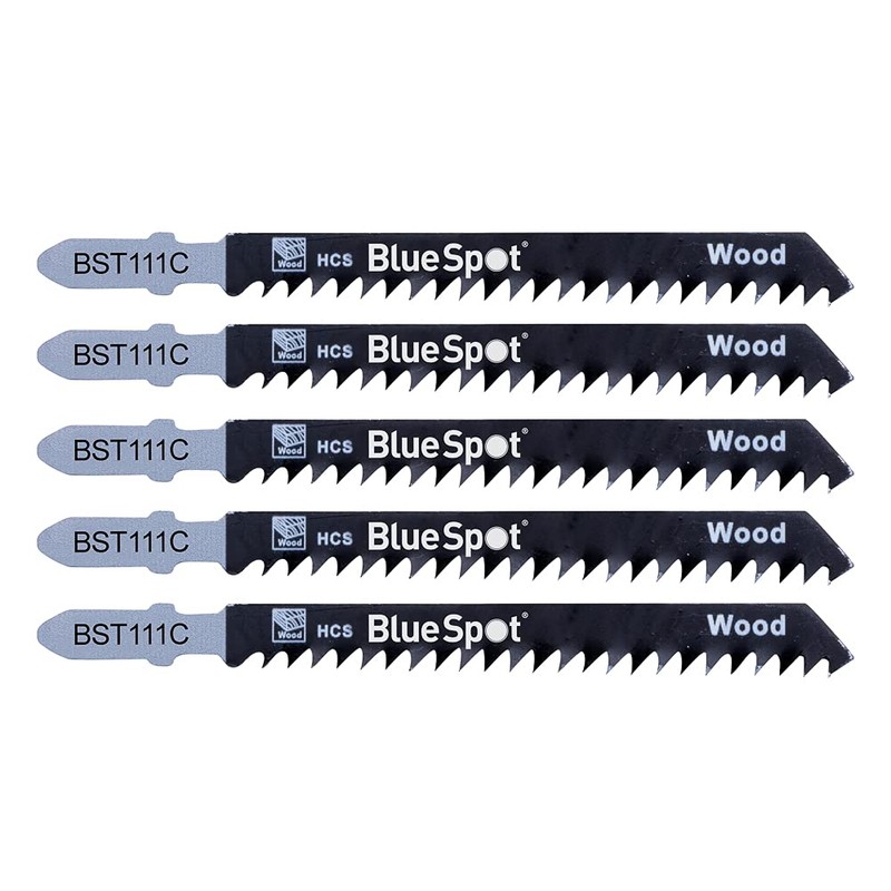 Blue Spot Tools 19006 5 Piece Wood Cutting Jigsaw Blades