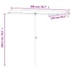 vidaXL Rectangular Outdoor Parasol with Aluminum Pole - Anthracite Fabric