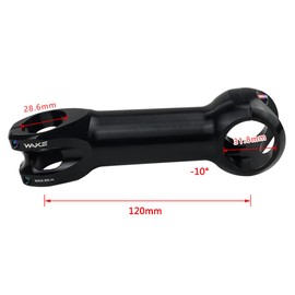 CYSKY 31.8 Road Bike Stem 10 Degree 45/60/70/80/90/100/110/120mm Gravel Stem Handlebar Riser Extender for Road Bike, Gravel Bike, Folding Bike (120mm)