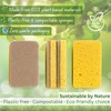HNTR® 6 x Eco Sponges Washing Up | Eco Washing