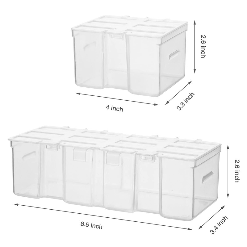 Mayouko 16 Compartments Detachable Toolbox Organizer,Hardware Organizer Box with Removable