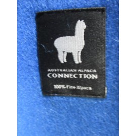 Australian Alpaca Connection Scarf Cornflower Blue  12 X 70 *NEW*