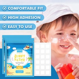 UV Detecting Patches, 48PCS UV Stickers Sunscreen Reapply, UV Patch, Waterproof Sun Cream Patches For Kids Sun Cream, Testing UV Intensity Outdoor Sun Screen, Sun Protection Reminder, Face & Body