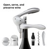 Rabbit Wine Tool Kit (Silver), 6 Piece Set