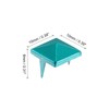 QUARKZMAN Pack of 50 Square Pyramid Studs, 10 mm Four-Claw