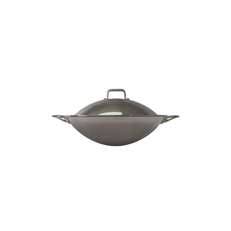 SL-PA400A: 16.5″ Stainless Steel Wok with Lid (Induction Ready)