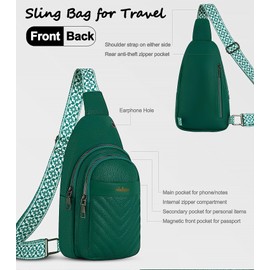 Awlcaw Sling Bag for Women, Leather Crossbody Bag Sling Bag Crossbody Backpack for Travel Sports Running Hiking for Man Woman