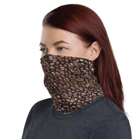 PBGoods Coffee Bean Neck Gaiter Face Mask Alternative Warmer NEW Brown Gift