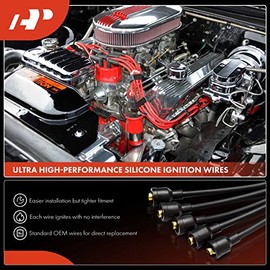 A-Premium - Juego de 6 cables de bujía de encendido compatibles con Dodge Grand Caravan Chrysler Town & Country Plymouth Grand Voyager 1996-2000
