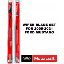 Motorcraft Premium Wiper Blades Genuine OEM Set Of 2 For Ford Mustang 2005-2021
