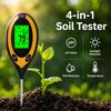 4-in-1 Soil Moisture Meter for Plants, Digital Soil pH Tester