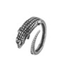 The Charmery Crocodile Alligator Sterling Silver 925 Adjustable Ring