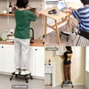 Folding Step Stool, Height Adjustable 1- Step 330lbs, Sturdy Portable