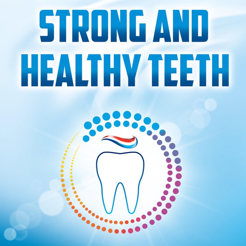 Aquafresh Cavity Protection Fluoride Toothpaste for Healthy Gums, Strong Teeth,