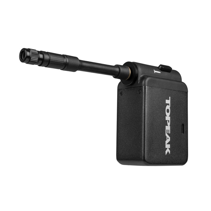 Topeak E-Booster - Pompa elettrica digitale con manometro digitale, per