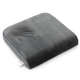 Cheer Collection Extra Large Seat Cushion | Memory Foam Comfort Pad for Prolonged Sitting with Removable Washable Cover