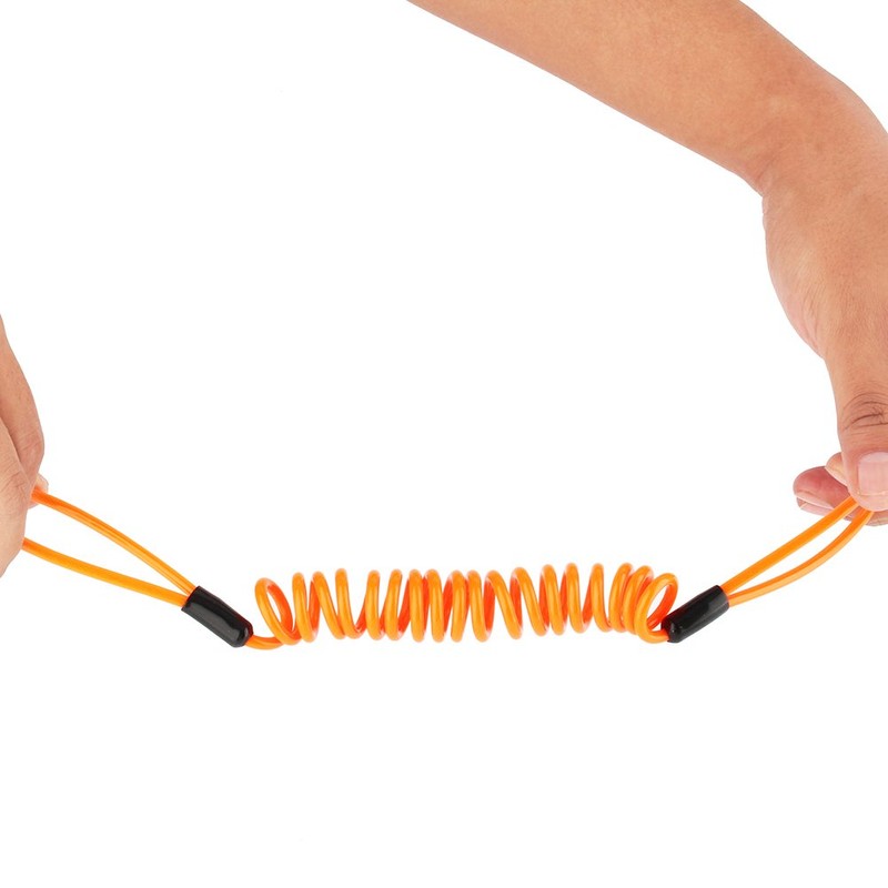 Motorcycle Reminder Cable, 1.2m Reminder Coil Cable Multipurpose Security Reminder