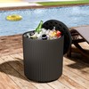 FONTOI 1 PCS Cooler Side Table 16.65''- 2 in 1
