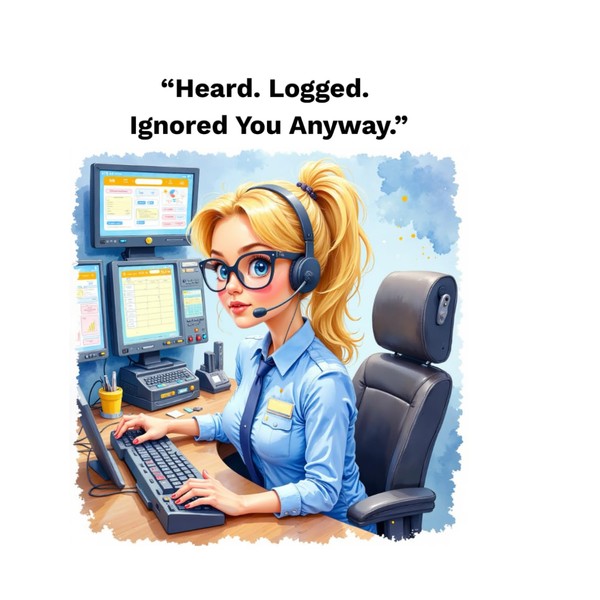 Thin Gold Line Notebook: Dispatchers on Duty: A Bold and