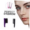 FOMIYES 24pcs Double-ended Eyebrow Grooming Tool Hairline Combs and Brushes