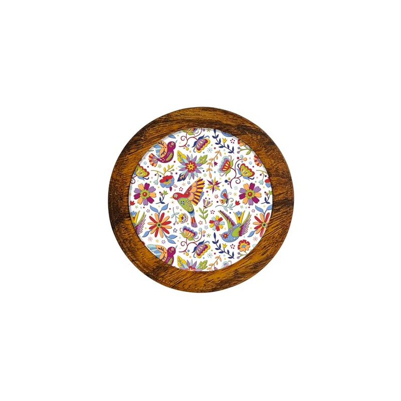 HASTA LA RAIZ | Juego de 4 Portavasos artesanales, Coasters