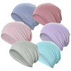 JarseHera 6PCS Cotton Slouchy Beanie Soft Sleep Caps Chemo Headwear