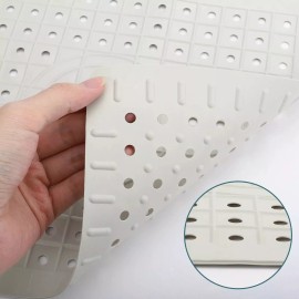 Table King Kitchen Sink Mats 12”x10” Soft White Rubber Grid Non-Slip Mat 1 Ct/Pk